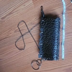 Leather clutch purse